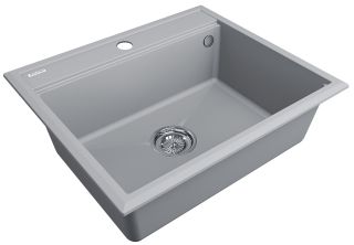 Мойка кухонная Paulmark Stepia PM115951-GRS серый дым